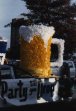 The Greatest Float ever designed. Party Till Ya Drop Float 1986 Mardi Gras Theme, Chief Designer Chris Davey, Top Assistant John McCoy, Pictured with Float Chris Wilson