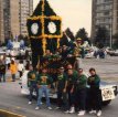 1987 Homecoming Float Big Ben, Chief Designer Andy Gentilomo, Pictured with Float Standing Dave Moro, Paul Spera, Mark Bredbenner, Jeff Maranacci, Mike Shanahan, Andy Levenberg, Pete Manzi, Second Row Tony Costa, Chris Wilson Jerry Maher Andy Gentilomo