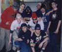 Greek Sing Spring 1998: [from L to R] back row: Dimitri Pavlovic, Joe Maria, Matt Gildard, Mike Ludlow, Todd Cohen, Anthony Ciaccio, middle row: Mike Homewood, Jon Abrams; front row: Jay Mandel, Mike Daniels