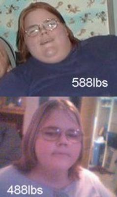 Amanda at 100 pounds of weight loss