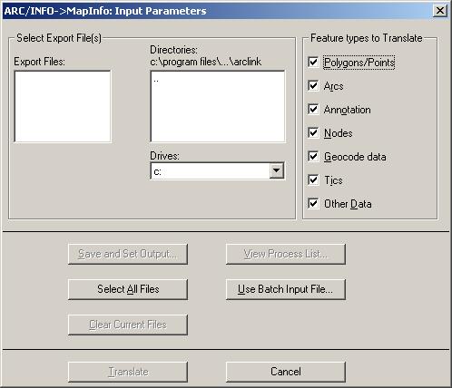 ArcGIS to MapInfo