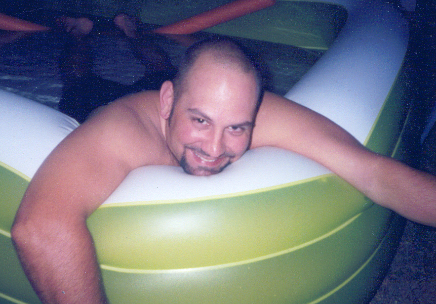 Chilling in the pool