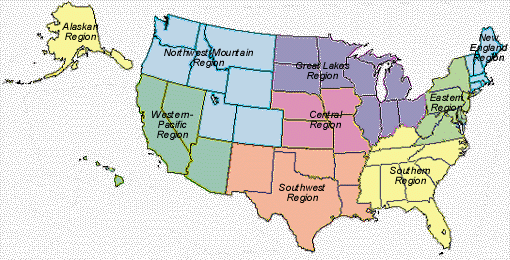 Regions Map