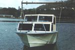 Crane launching Boat