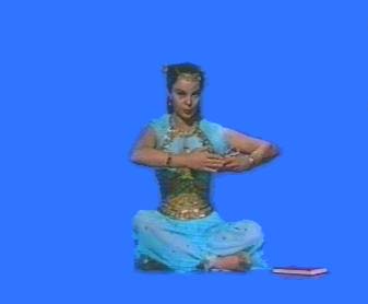 Carol as the genie woman