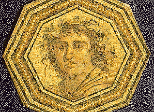 Baco.- Mosaico romano en Córdoba.