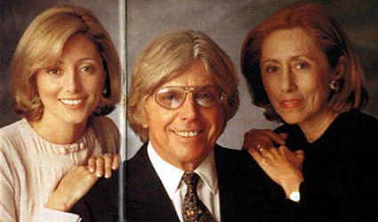 Marie Chantal with her father and mother