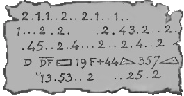 Here followed the table of dots and figures.