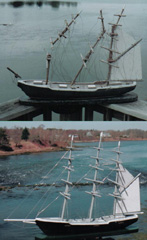 Weather vane schooner