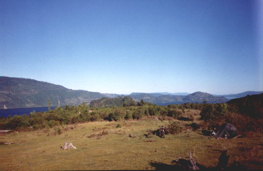 Zeltplatz ber dem Lago Calafquen