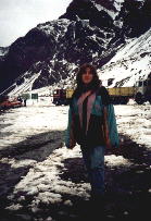 An der chilenisch-argentinischen Grenze