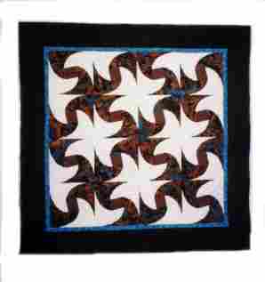 Twisted Cabin quilt (6624 bytes)