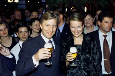 Philip and Mathilde in New York, september 2000