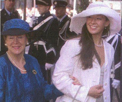 Princess Christina with her daughter Juliana