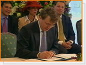 Prince Johan Friso was one of the witnesses
