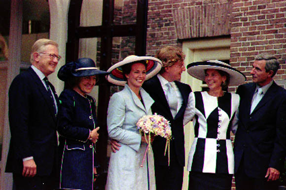 Bernard and Annette with their parents