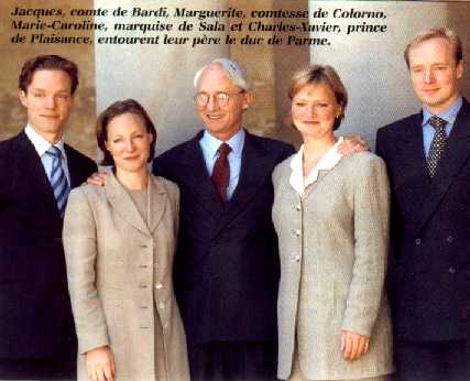The childeren of Princess Irene and their father.