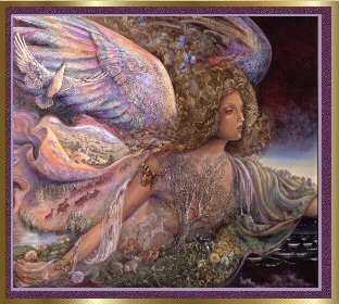 Nature's Guardian Angel, artwork by Josephine Wall.  Please take a moment to visit her site by clicking this image.