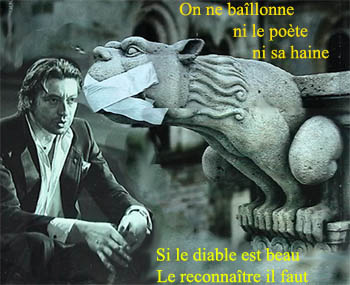 Montage personnel: "Marchand de rêves m'évader d'ici, comme un trafiquant d'armes, et voir d'autres pays. Gainsbourg à la Rimbaud