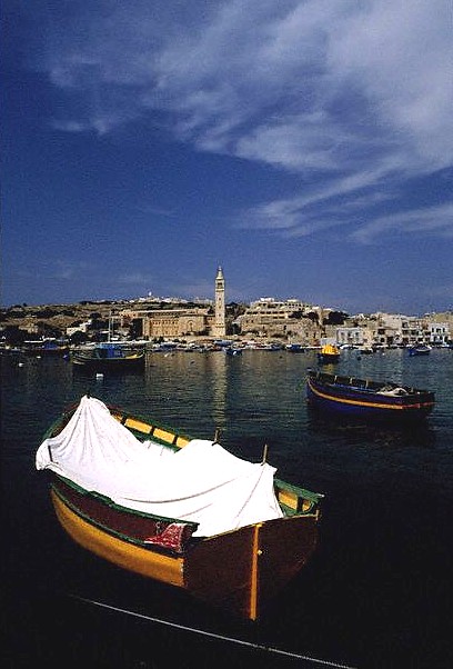 Boats on Marsascala Bay