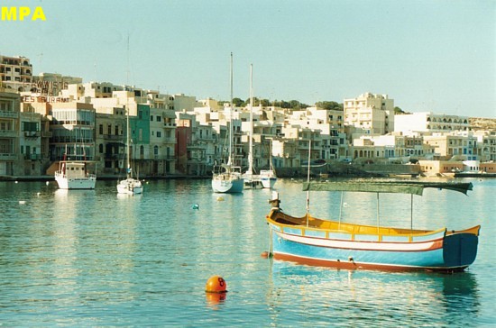 Marsascala Bay at eastern end