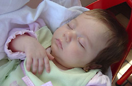 Kristen asleep