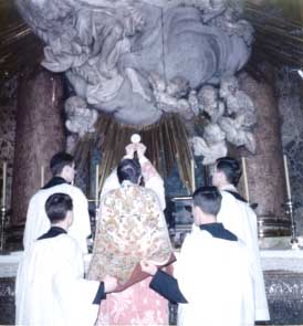 Bishop Francis Konrad Maria offers a Mass of Reparation at the Shrine of Our Lady of El Pilar