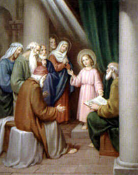 The Finding of the Child Jesus in the Temple, when He was preaching to the Doctors and Scribes