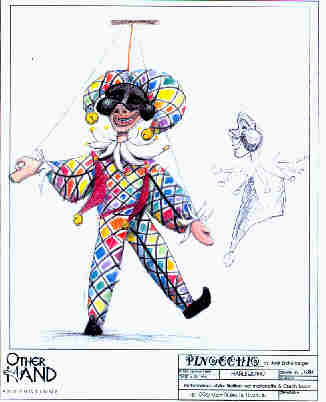 Arlequino's design drawing