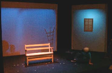 the backyard at Bessie's house.