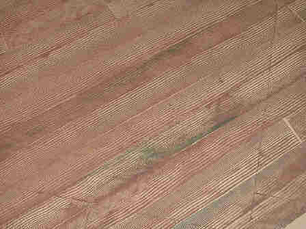 finished faux wood floor