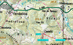 Mapa d'excursions pel voltant de Castelló