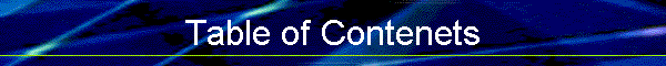 Table of Contenets