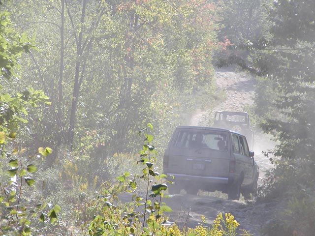 On the trail, it does very nice for a stock truck.