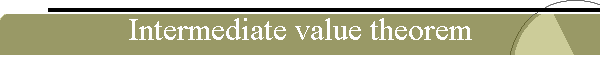 Intermediate value theorem