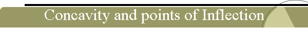 Concavity and points of Inflection
