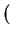 $\displaystyle \left(\vphantom{2,0}\right.$