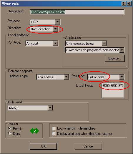 TS rule options