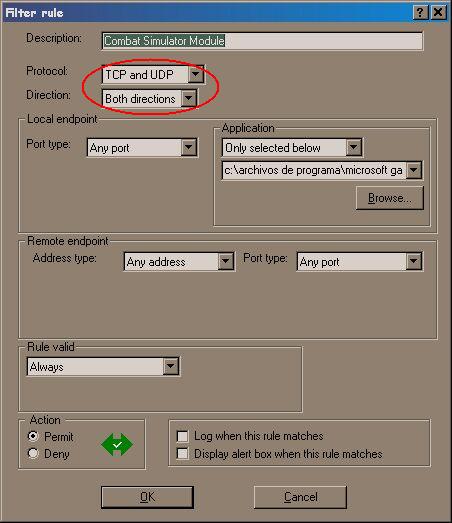CFS rule options