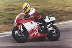 Steve, with his custom painted AGV helmet