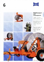 (6) Cable transport and winding units