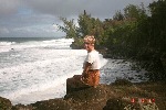 Me at stormy Flemmings Beach