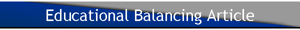 Educational Balancing Article
