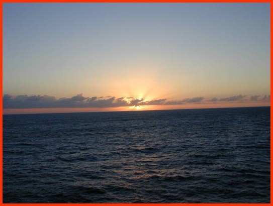 and the dawn comes up like thunder across the bay