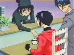 Uh oh... Hokuto-san is cooking again... Oh and you can ignore that thing in the upper right corner. He's not important. ^.,^