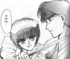 "I'll kill you."&nbsp;&nbsp;&nbsp;&nbsp;&nbsp;&nbsp;&nbsp;&nbsp;&nbsp; *Sniff* It's beauty! *_* You tell him Hokuto-san!!!