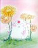 Thems is some TALL flowerz... less that thar creature is one shortn'!