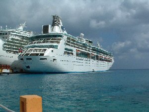 original picture of Rhapsody Of The Seas docked at Cozumel