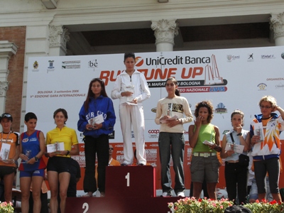 Il podio femminile (Foto Alberto Zorzi)