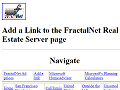 Add a Link to the FractalNet Real Estate Server